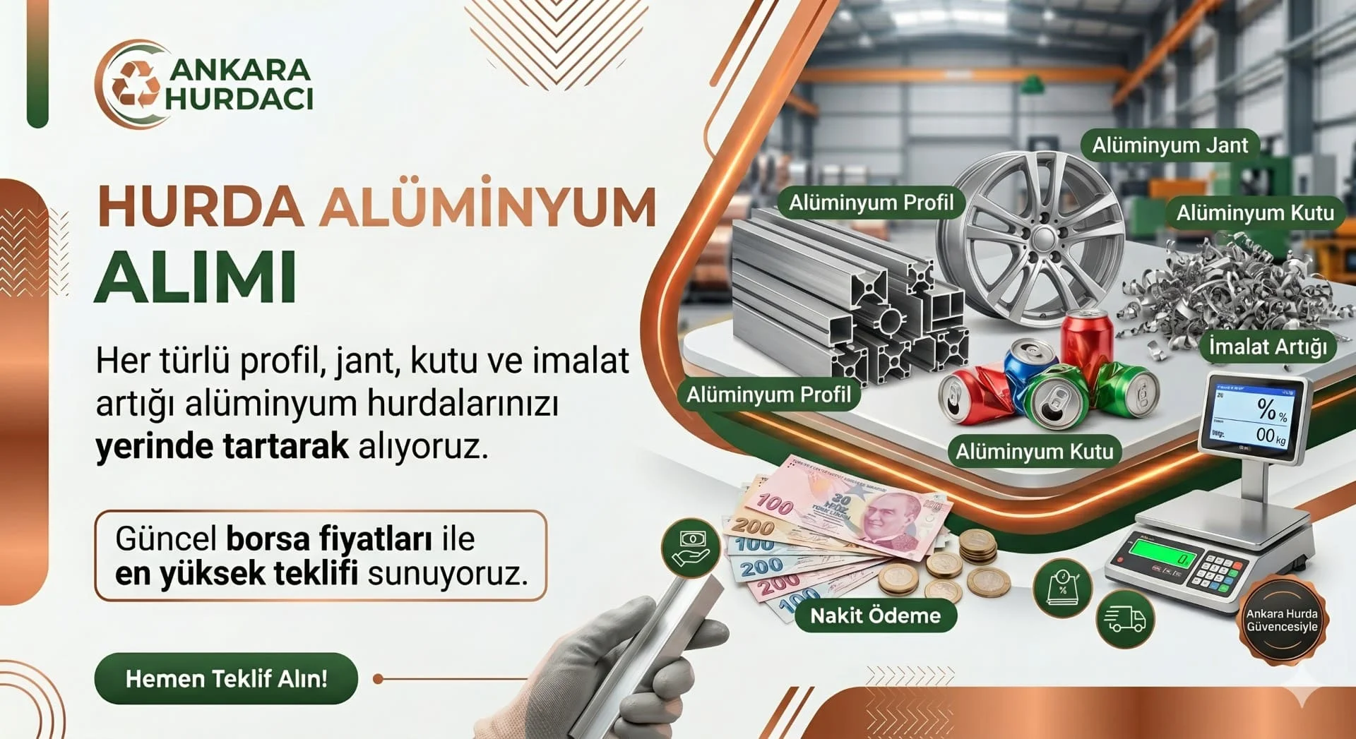 Hurda Alüminyum Alımı